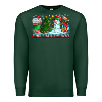 Sports Green Jingle All The Way Premium Sweatshirt - CowhideDigitalArt