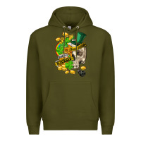 Army Green when you are dead inside but its st.patricks Premium Hoodie - FaDigitalArtStudio