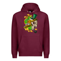 Burgundy when you are dead inside but its st.patricks Premium Hoodie - FaDigitalArtStudio