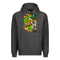 Charcoal Heather when you are dead inside but its st.patricks Premium Hoodie - FaDigitalArtStudio