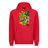 Red when you are dead inside but its st.patricks Premium Hoodie - FaDigitalArtStudio