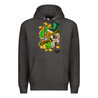 Smoke when you are dead inside but its st.patricks Premium Hoodie - FaDigitalArtStudio