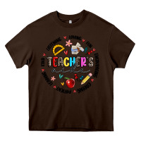 Chocolate Brown teachers aide Heavy Core Tee - MaliasSmallBusiness