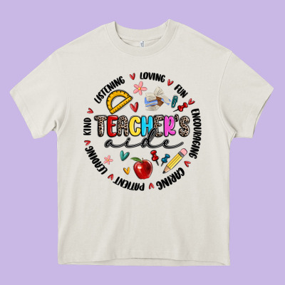 Teachers Aide Heavy Core Tee Designed By Maliassmallbusiness