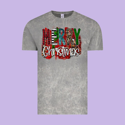 Merry Christmas Buffalo Plaid Leopard Vintage Tee Designed By Bettercallsaul