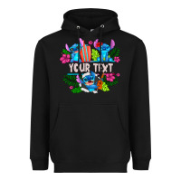 Black Your Text Stich Heavyweight Hoodie - CowhideDigitalArt