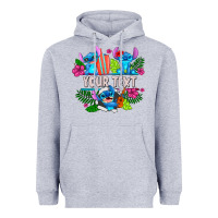 Heather Grey Your Text Stich Heavyweight Hoodie - CowhideDigitalArt