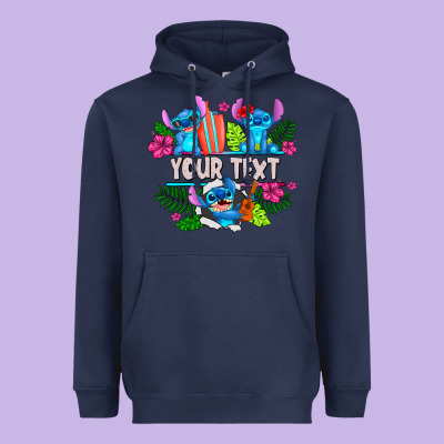 Your Text Stich Heavyweight Hoodie Designed By Cowhidedigitalart