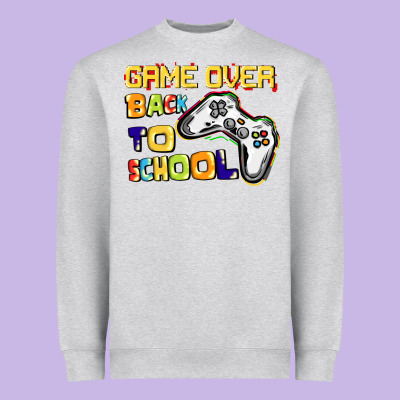 Game Over Back To School Heavyweight Sweatshirt Designed By Cowgirlartshop