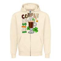 Sandshell Irish coffee St. Patrick's Day Zipper Hoodie - FaDigitalArtStudio