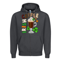 Smoke Irish coffee St. Patrick's Day Zipper Hoodie - FaDigitalArtStudio