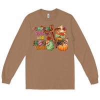 Toasted Coconut Pumpkin spice and Jesus christ Long Sleeve Tee - NancyCooperArtShop