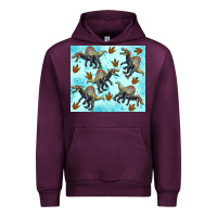 Mauve Wine spinosaurus Urban Hoodie - Artiststas