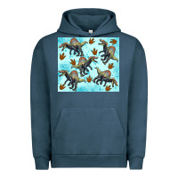 Pigment Midnight Navy spinosaurus Urban Hoodie - Artiststas