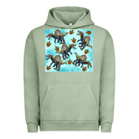 Pigment Oil Green spinosaurus Urban Hoodie - Artiststas
