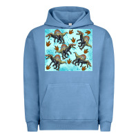 Pigment Pebble Blue spinosaurus Urban Hoodie - Artiststas