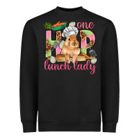 Black One hip lunch lady Easter Day Heavyweight Sweatshirt - HowdyJamesFarm