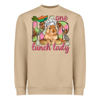 Mushroom One hip lunch lady Easter Day Heavyweight Sweatshirt - HowdyJamesFarm