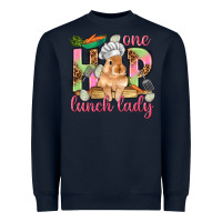 Navy One hip lunch lady Easter Day Heavyweight Sweatshirt - HowdyJamesFarm