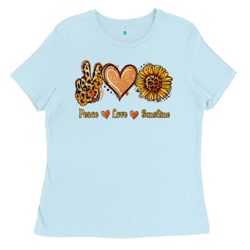 Peace Love Sunshine Ladies Tee by Jasminsmagicworld | Teevron