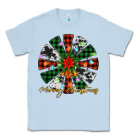 Dusty Blue merry christmas windmill Classic Tee - Jasminsmagicworld