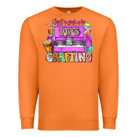 Carrot Just A Girl Who Loves Crafting Premium Sweatshirt - CowhideDigitalArt