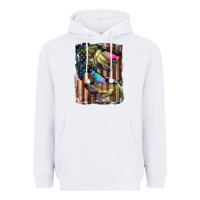 White American Flag With Bass Fish Heavyweight Hoodie - LillyAllenDesigns
