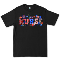 Black 4th of july nurse Premium Tee - NancyCooperArtShop