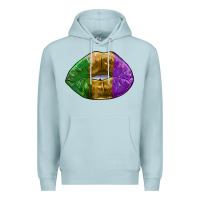 Blue Mist mardi gras kiss Premium Hoodie - RanaPortraitStore