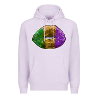 Lilac mardi gras kiss Premium Hoodie - RanaPortraitStore
