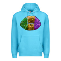 Ocean Blue mardi gras kiss Premium Hoodie - RanaPortraitStore