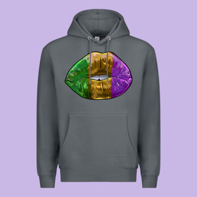 Mardi Gras Kiss Premium Hoodie Designed By Ranaportraitstore