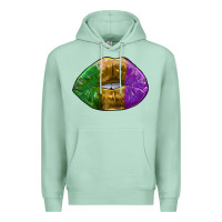 Seafoam mardi gras kiss Premium Hoodie - RanaPortraitStore