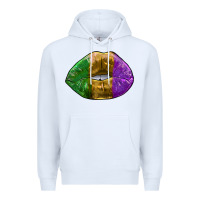 White mardi gras kiss Premium Hoodie - RanaPortraitStore