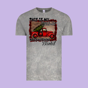 Christmas Movie Watching Blanket Vintage Tee Designed By Bettercallsaul