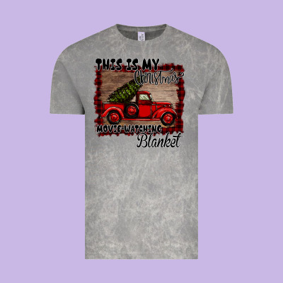 Christmas Movie Watching Blanket Vintage Tee Designed By Bettercallsaul