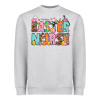 Heather Grey Easter nurse Easter Day Heavyweight Sweatshirt - HowdyJamesFarm