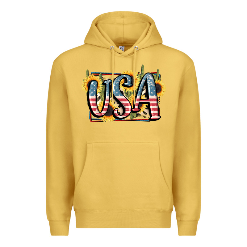 Usa 4th Of July Premium Hoodie by FaDigitalArtStudio | Teevron