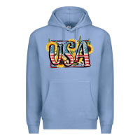 Colony Blue USA 4th of July Premium Hoodie - FaDigitalArtStudio