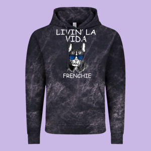 Livin' La Vida Frenchie Vintage Hoodie Designed By Bettercallsaul