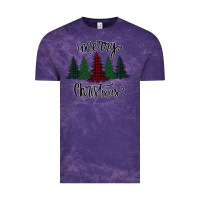 Cloud Purple Merry Christmas Trees Vintage Tee - Bettercallsaul