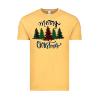 Vintage Mustard Merry Christmas Trees Vintage Tee - Bettercallsaul