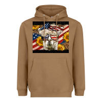 Toasted Coconut Western 4th Of July Lama Heavyweight Hoodie - LillyAllenDesigns
