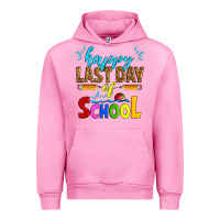 Fuchsia Pink happy last day of school Urban Hoodie - Artiststas