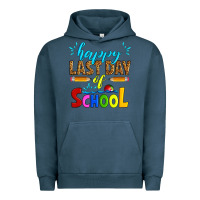 Pigment Midnight Navy happy last day of school Urban Hoodie - Artiststas