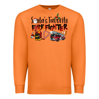 Carrot Santa's Favorite Firefighter Premium Sweatshirt - LillyAllenDesigns