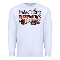Santa's Favorite Firefighter Premium Sweatshirt | Teevron