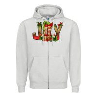 Dove Grey joy christmas with elf bbs Zipper Hoodie - BundleAndBundleShop