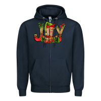 Navy joy christmas with elf bbs Zipper Hoodie - BundleAndBundleShop