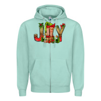 Seafoam joy christmas with elf bbs Zipper Hoodie - BundleAndBundleShop